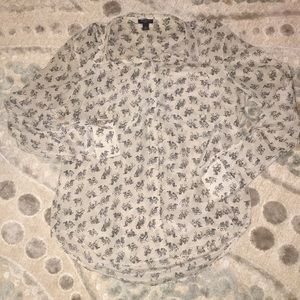 Ann Taylor Silk button down blouse